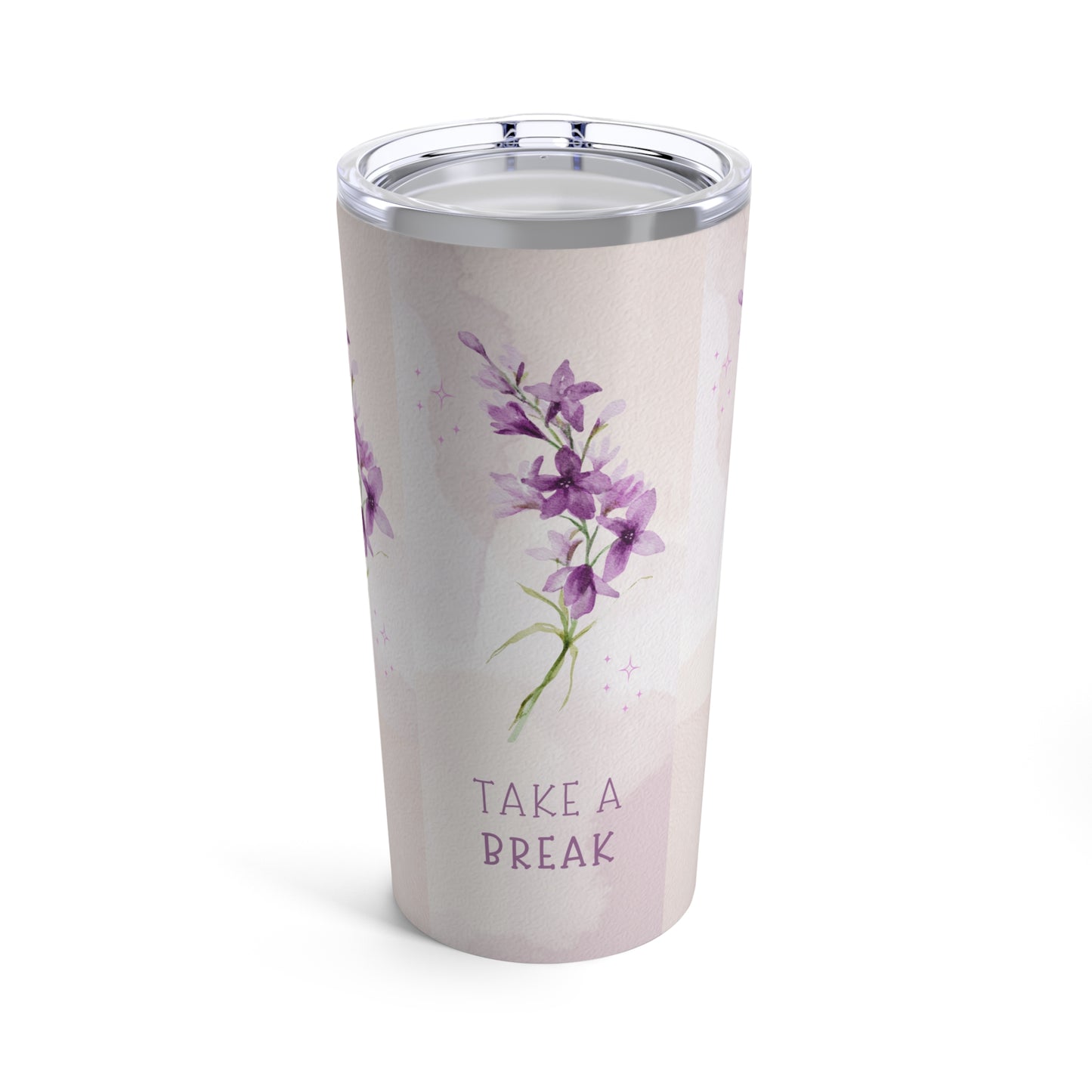 Tumbler 20oz with flower design