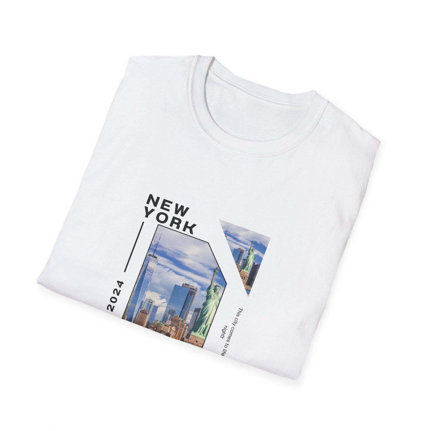 Unisex Softstyle T-Shirt with City View