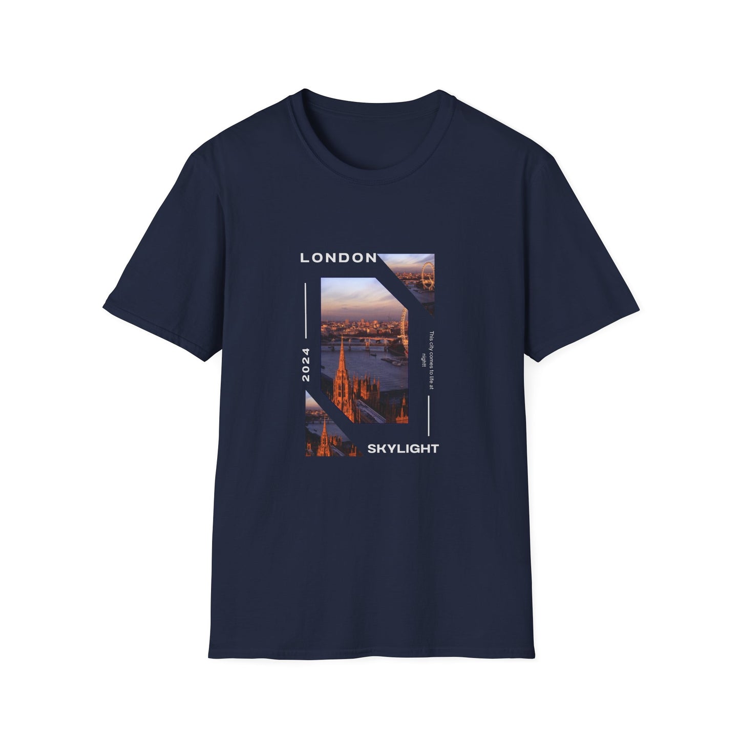 Unisex Softstyle T-Shirt with City View