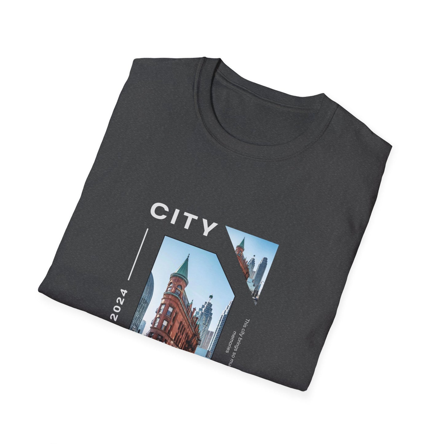 Unisex Softstyle T-Shirt with City view