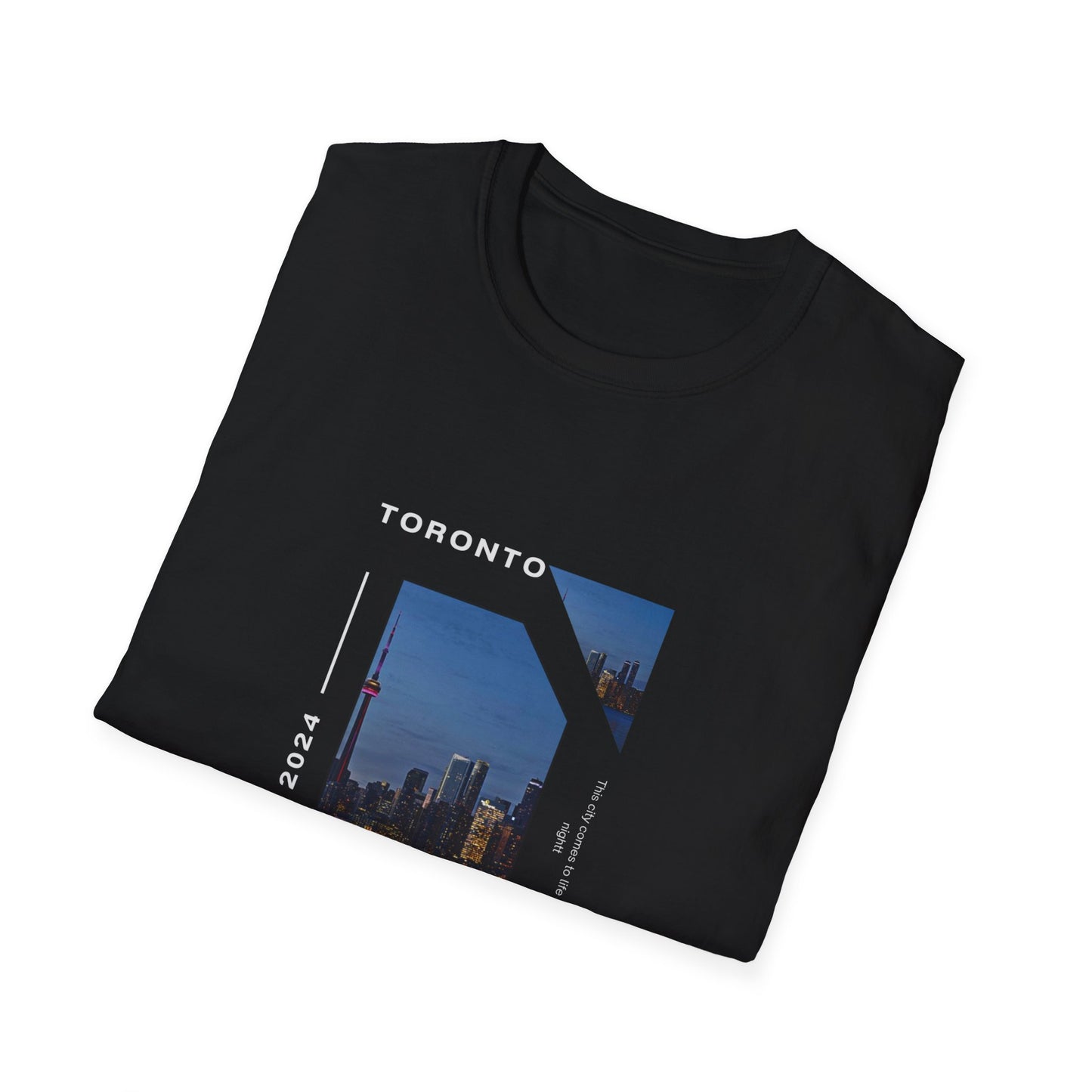 Unisex Softstyle T-Shirt with City view