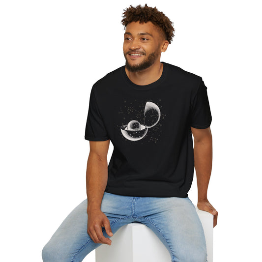 Unisex Softstyle T-Shirt - Planet design, Unique