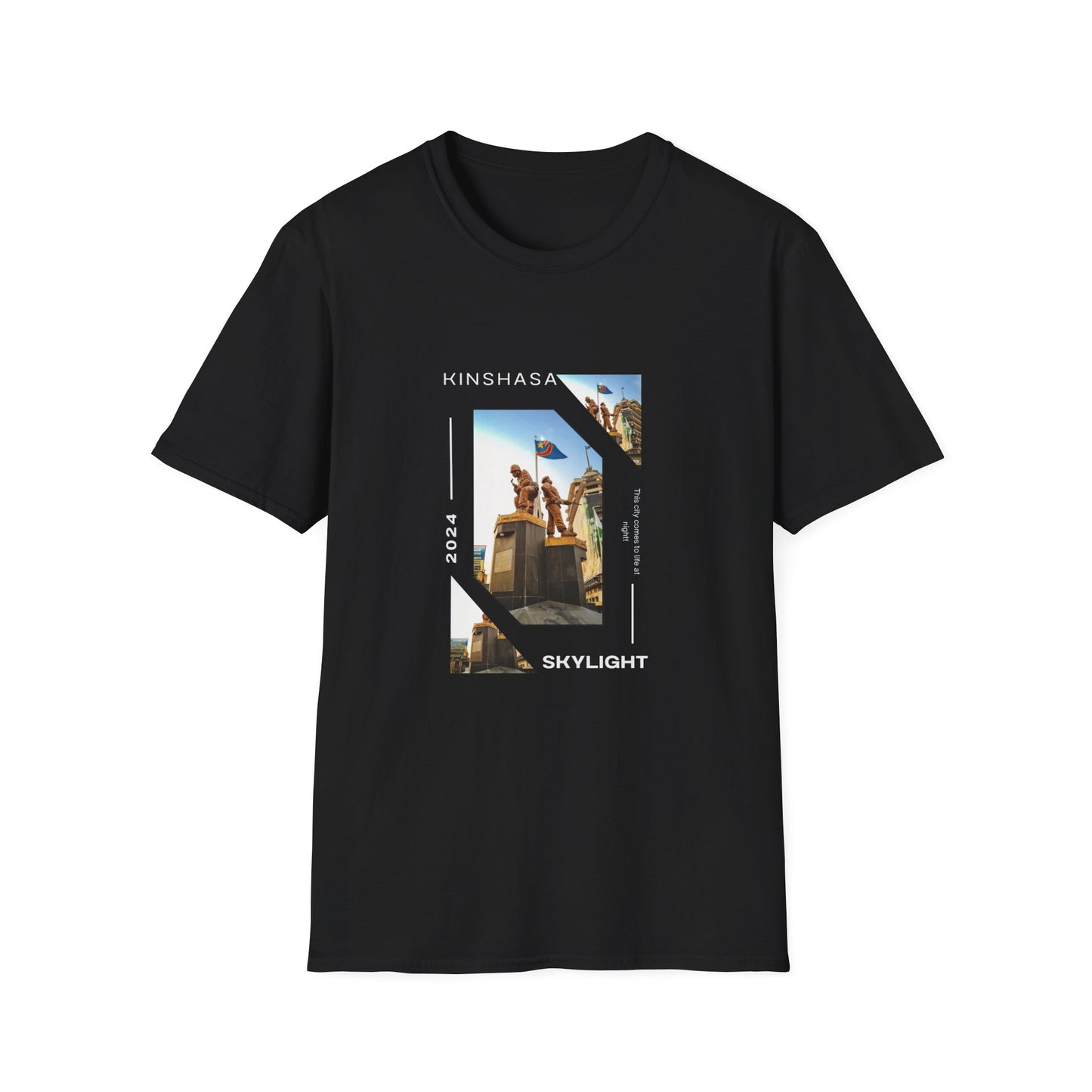 Unisex Softstyle T-Shirt with City View