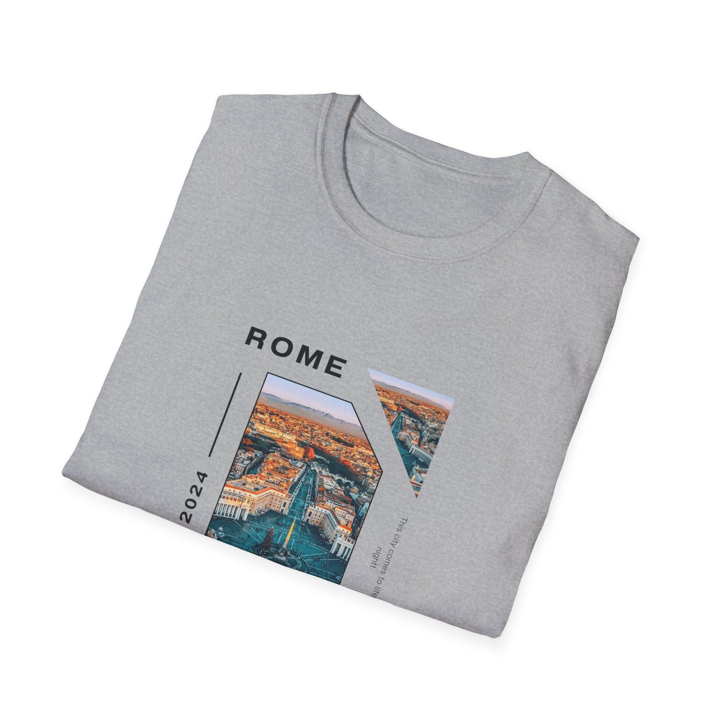 Unisex Softstyle T-Shirt with City View