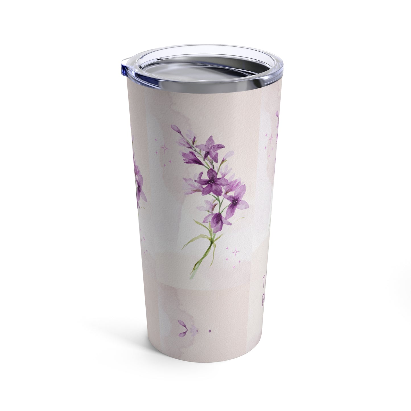 Tumbler 20oz with flower design