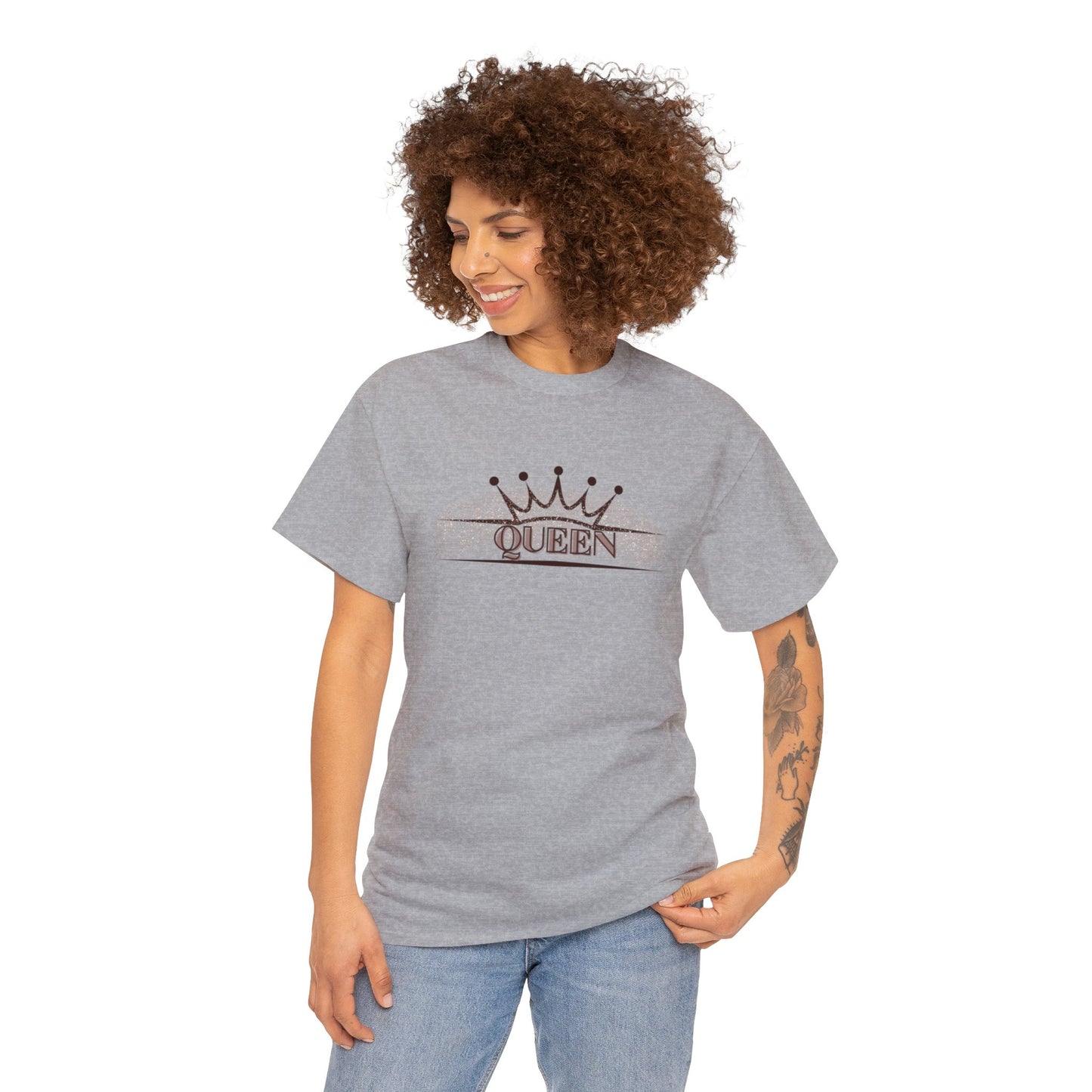 Heavy Cotton Tee - Queen Typography