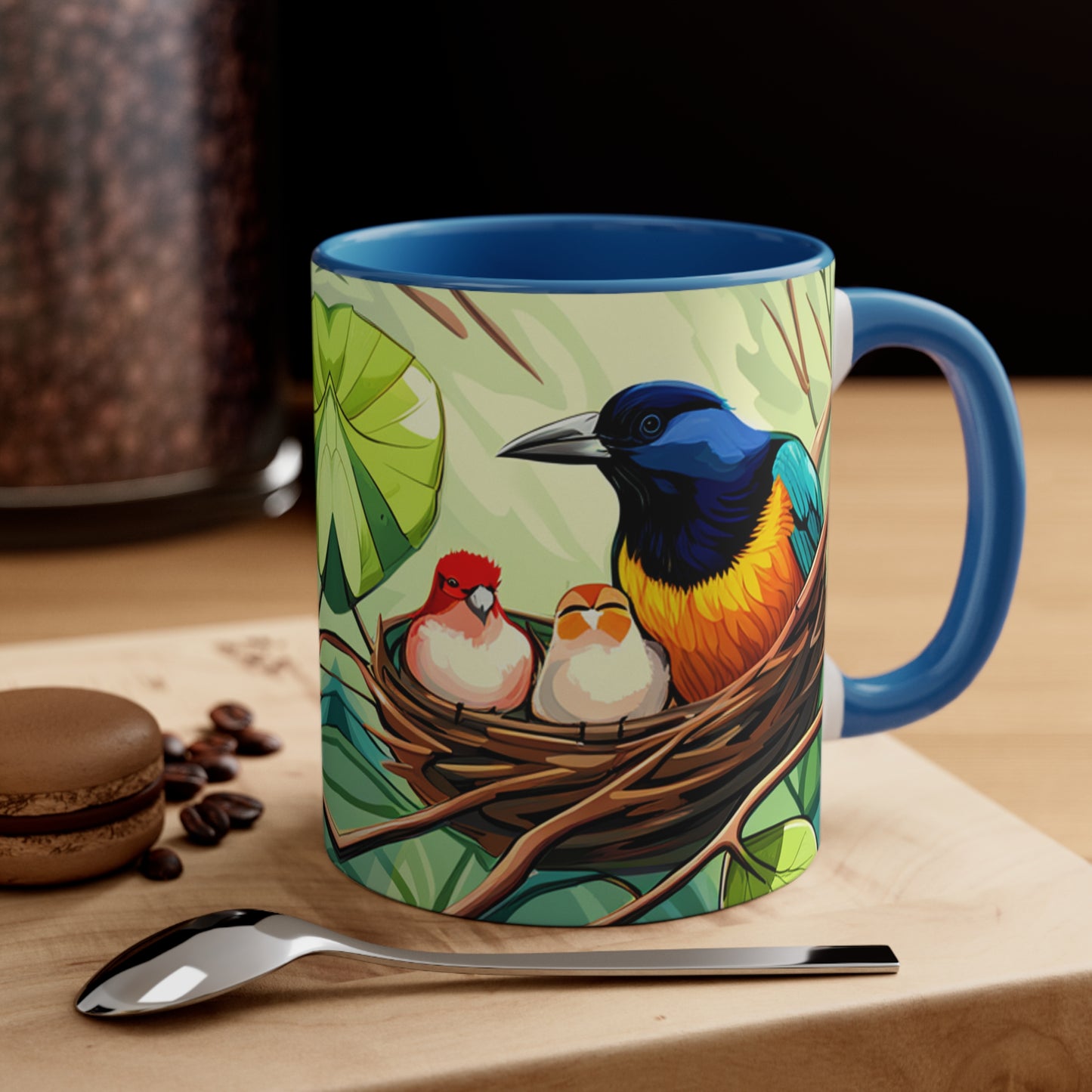 Unique Accent Coffee Mug, 11oz