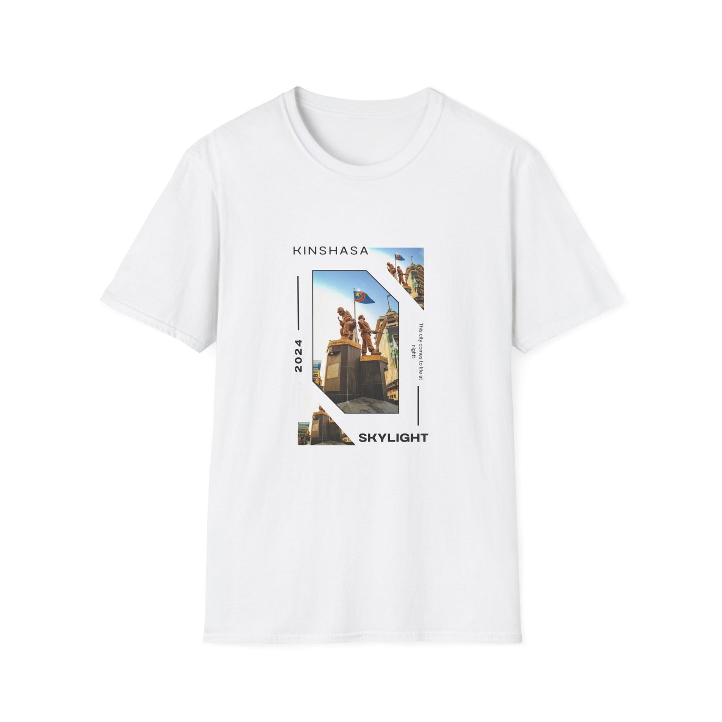 Unisex Softstyle T-Shirt with City View