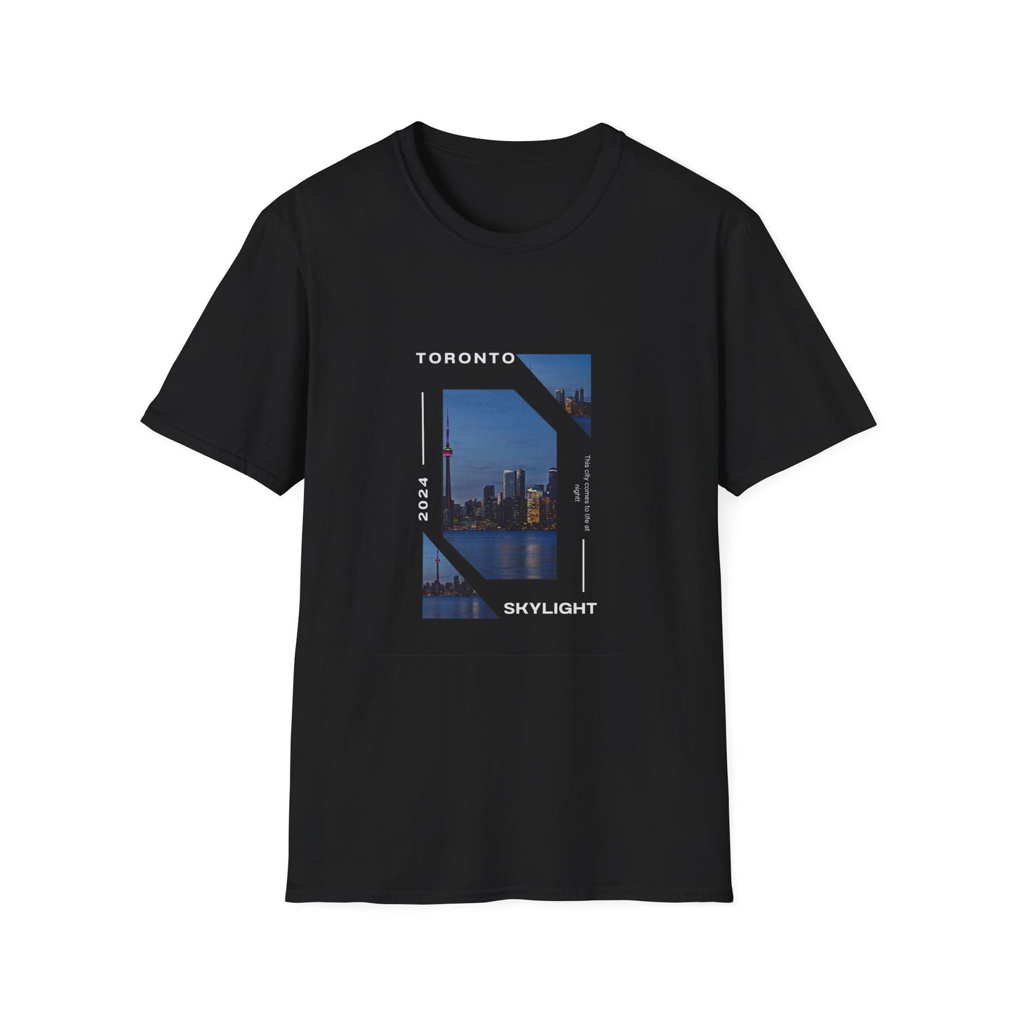 Unisex Softstyle T-Shirt with City view