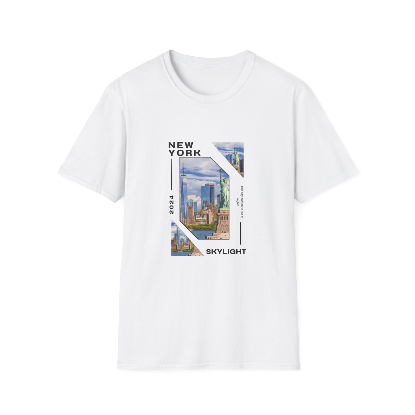 Unisex Softstyle T-Shirt with City View