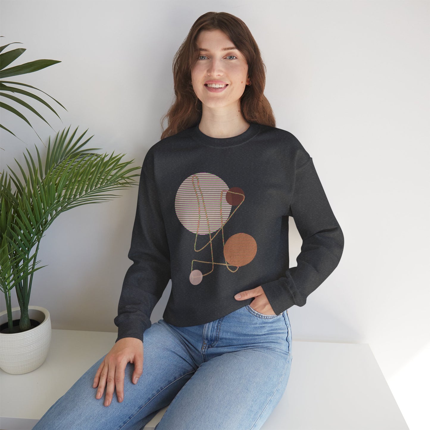 Unisex Heavy Blend™ Crewneck Sweatshirt with Abstract art