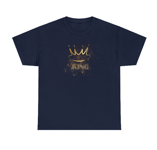 Unisex Heavy Cotton Tee - King typography