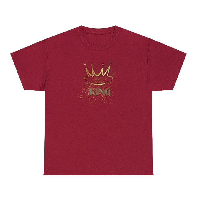 Unisex Heavy Cotton Tee - King typography