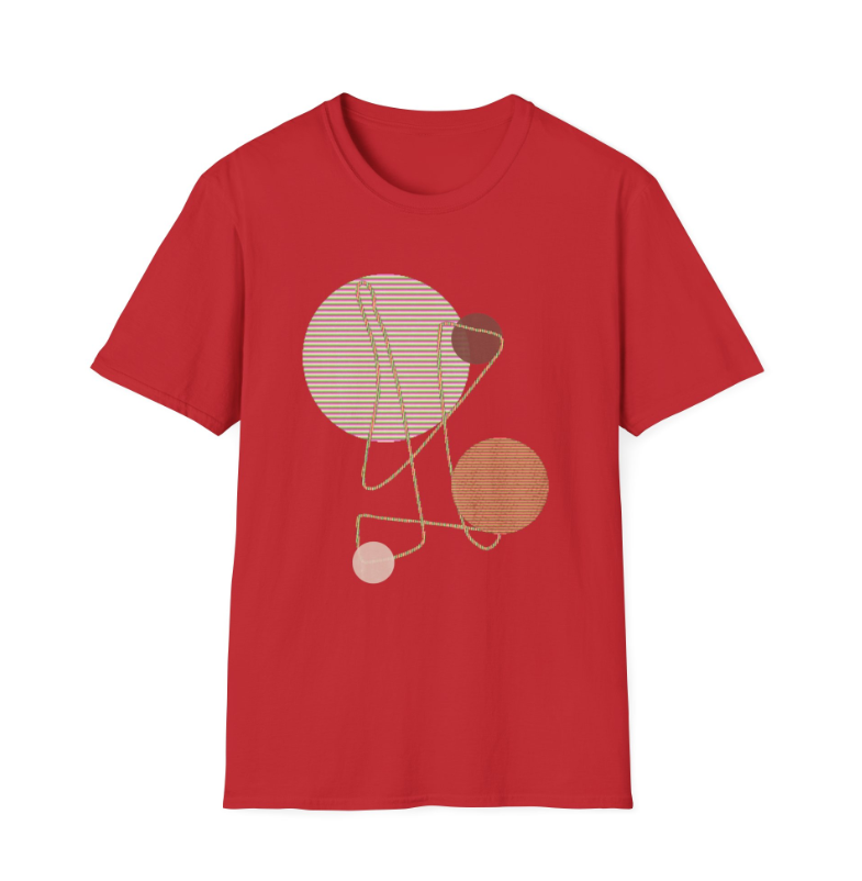 Unisex Softstyle T-Shirt with abstract art design