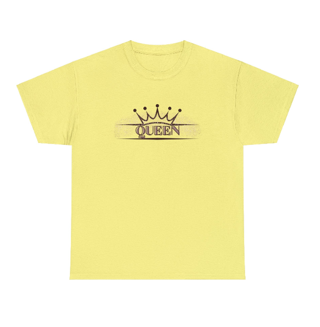 Heavy Cotton Tee - Queen Typography