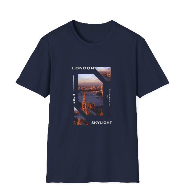 Unisex Softstyle T-Shirt with City View