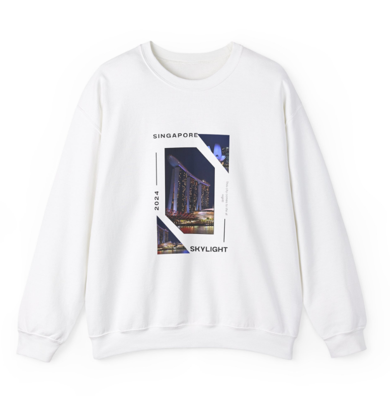 Unisex Heavy Blend™ Crewneck Sweatshirt with City View