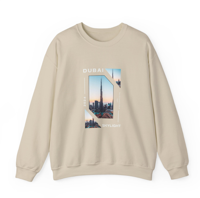 Unisex Heavy Blend™ Crewneck Sweatshirt with City View