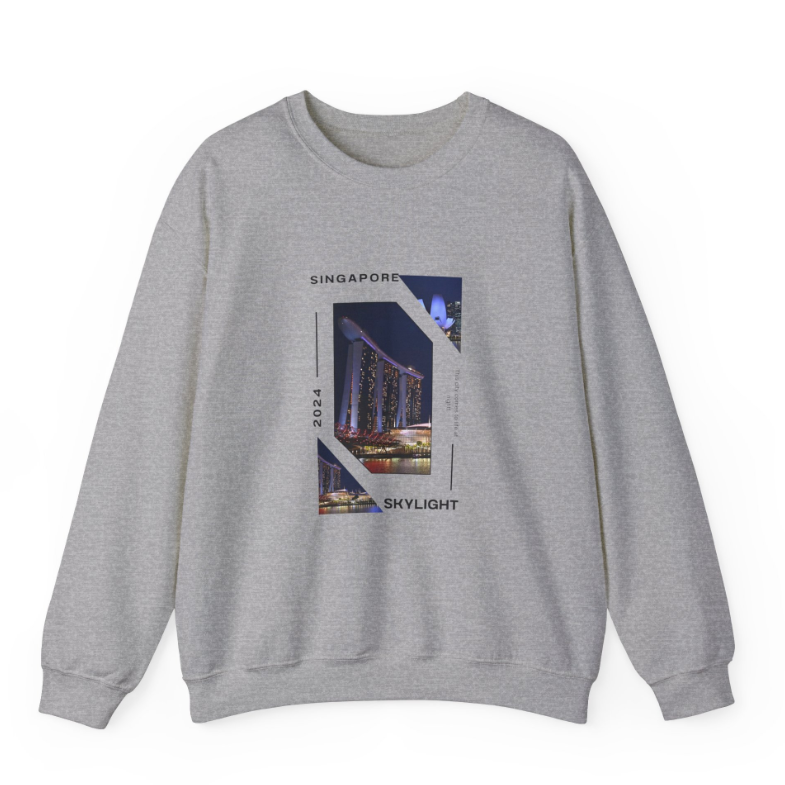 Unisex Heavy Blend™ Crewneck Sweatshirt with City View