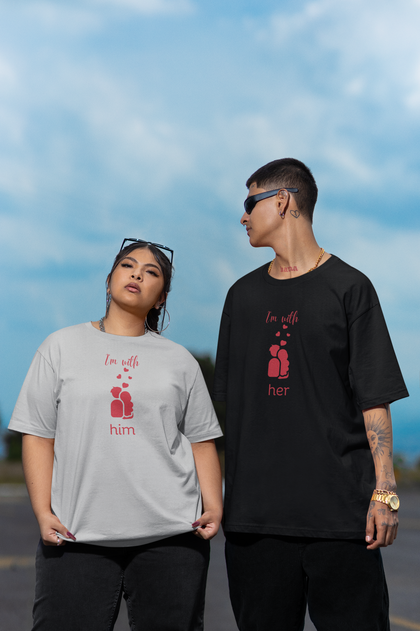 Unisex Heavy Cotton Tee for couples