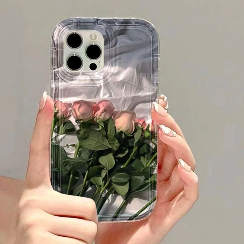 Painted Rose Floral iPhone Case