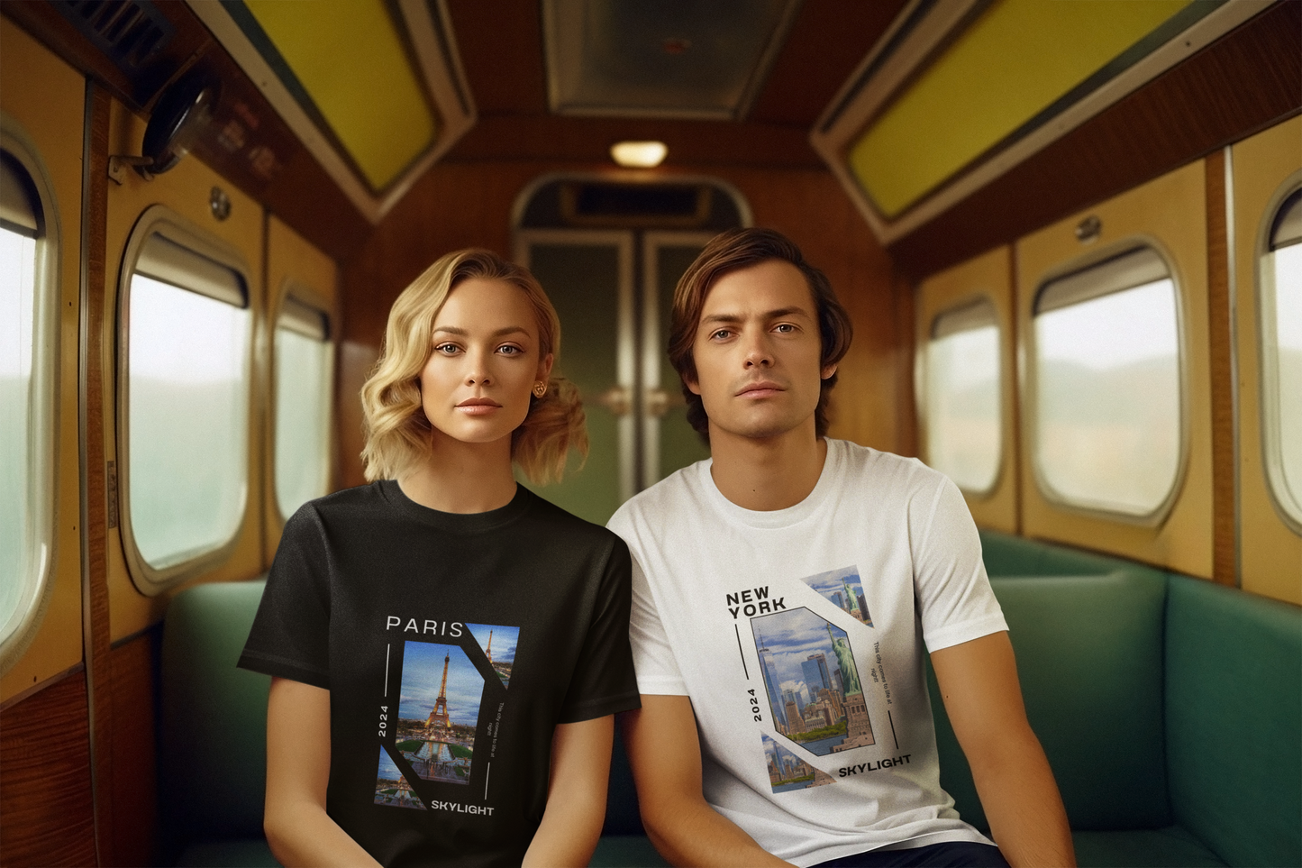 Unisex Softstyle T-Shirt with City View