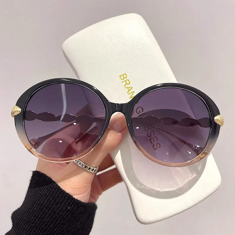 Round PC Full Frame Gradient Sunglasses