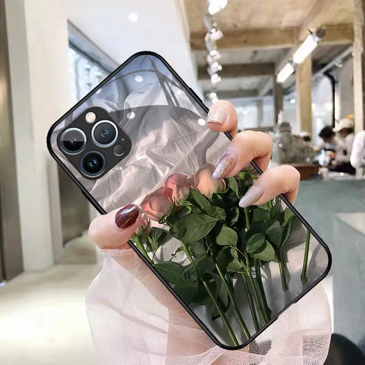 Painted Rose Floral iPhone Case